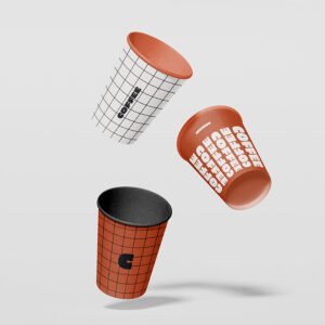 Cardboard coffee cups