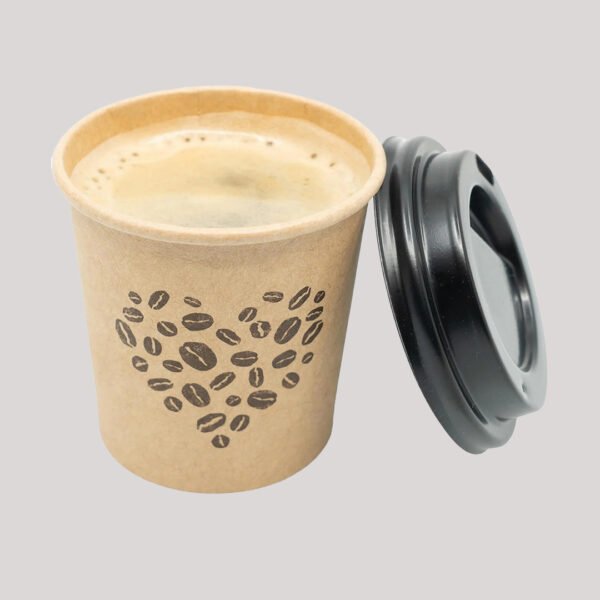 Cardboard cups with lids