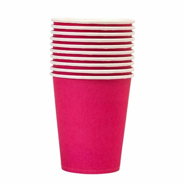 Colored paper cups packaging