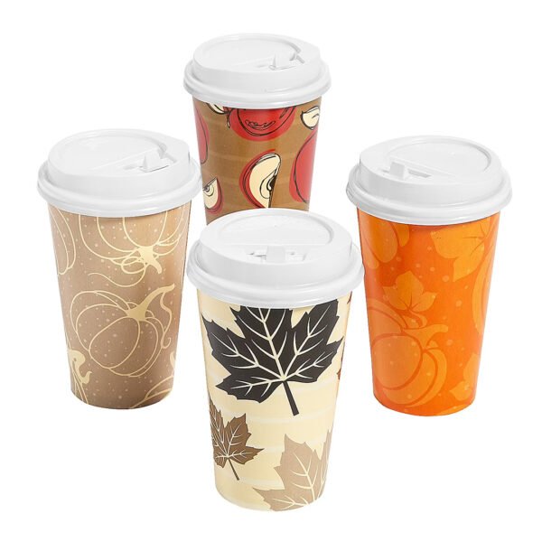 Custom 16 oz paper cups packaging