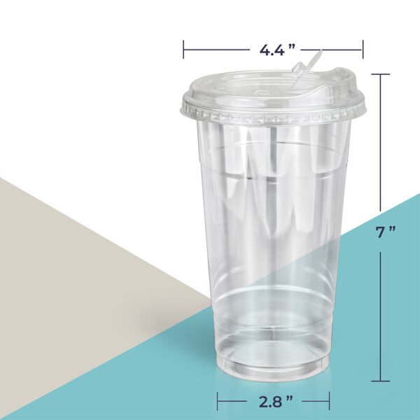 Custom 32 oz clear cups packaging