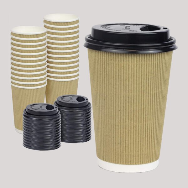 Custom Cardboard cups with lids packaging