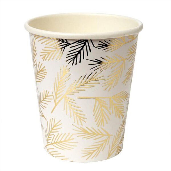 Custom Gold paper cups packaging