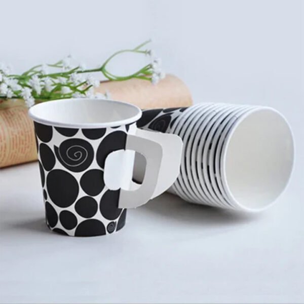 Custom Paper tea cups with handles