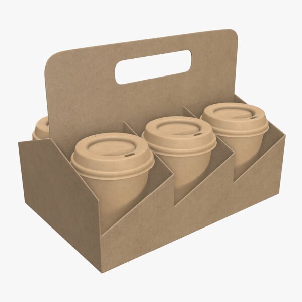 Paper coffee cup holders packaging