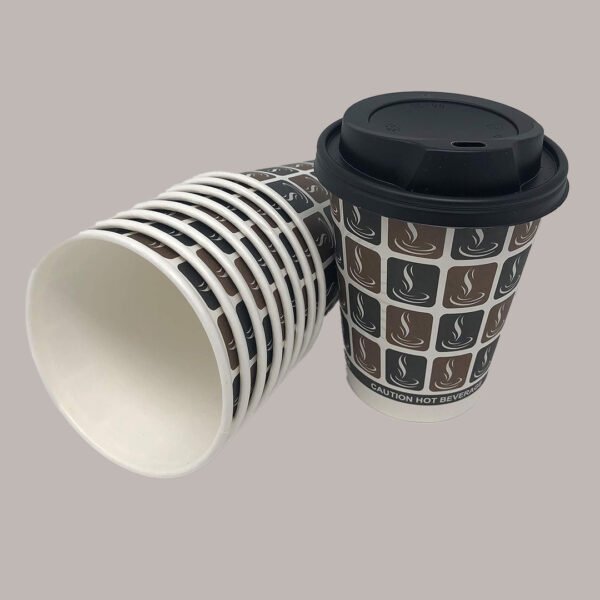 Paper coffee cup lids