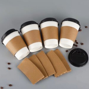 Paper coffee cup sleeves