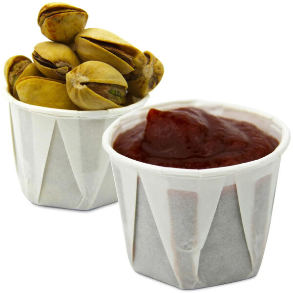 Paper portion cups packaging