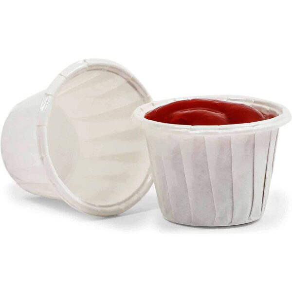 Paper sauce cups packaging