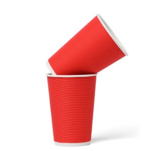 Red paper cups