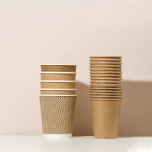 Small cardboard cups
